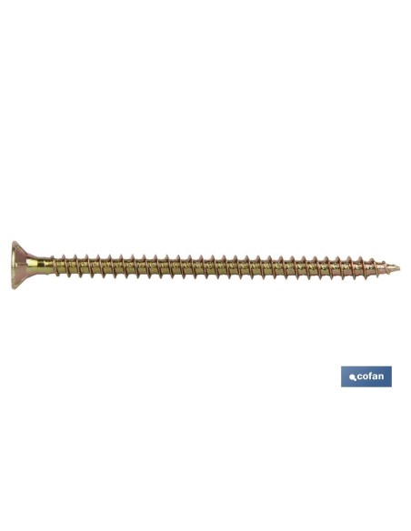 Pack mit 200 DIN-7505A PZ M-6x45 Schrauben für Spanplatte