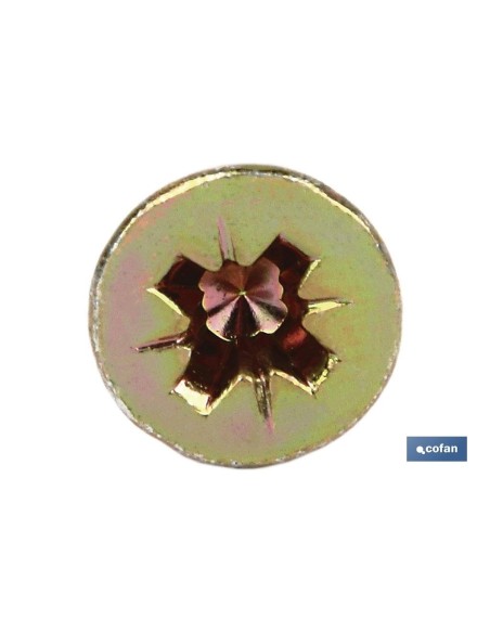 Pack 200 tornillos DIN-7505A PZ M-6x90 para aglomerado