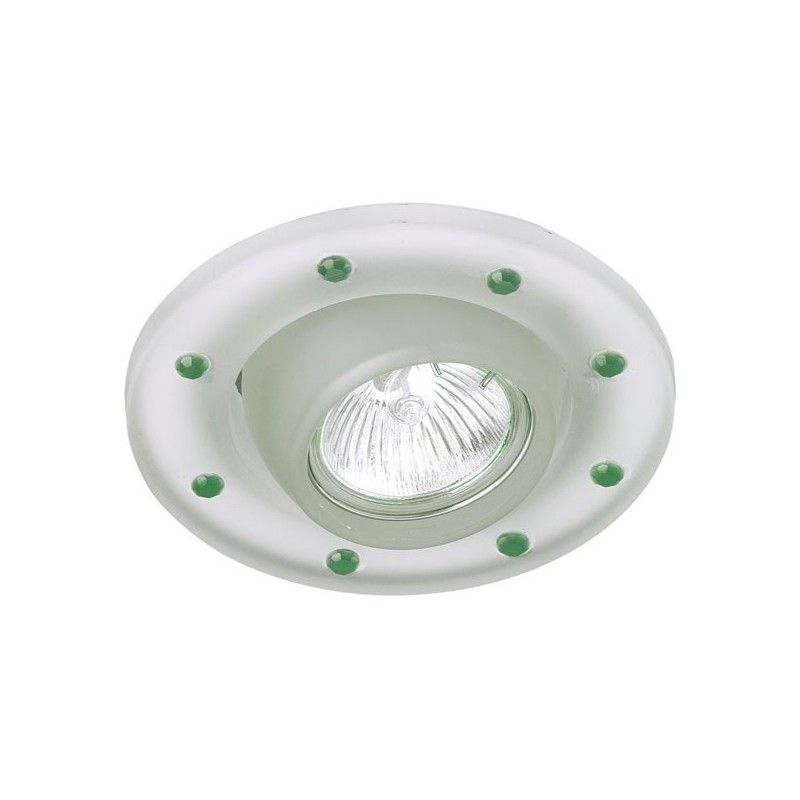 Encastré de verre inclinaison chatones vert CRISTALREDORD 21-010-02-260