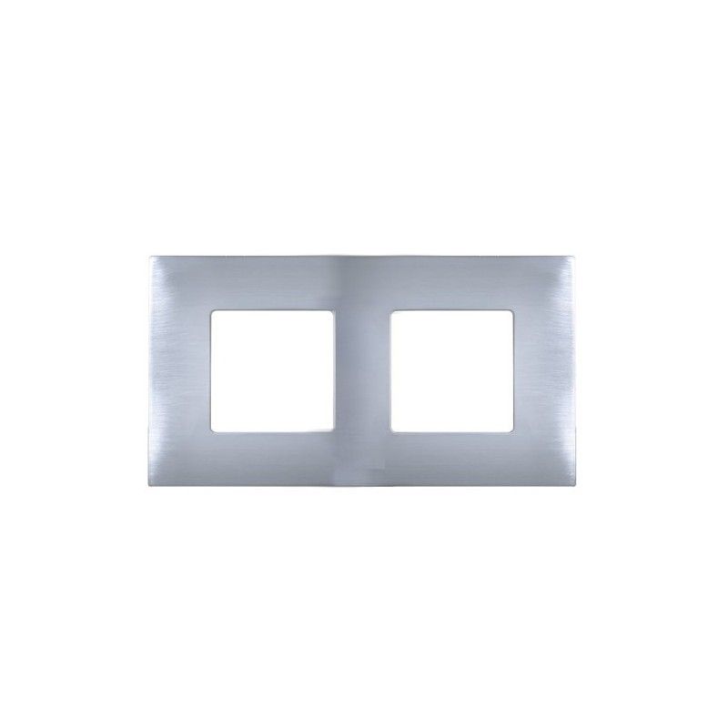 Funda intercambiable INOX 2 elementos Simon 27 PLAY 2700627-042