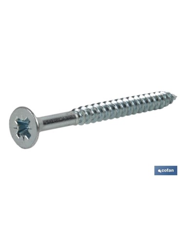 Pack de 500 vis DIN-7505A PZ M-4,5 X 40 Z zingués
