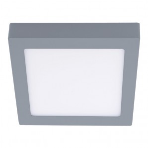 Plafon LED-6W 4000K Know grey square CRISTALREDORD 02-600-06-181