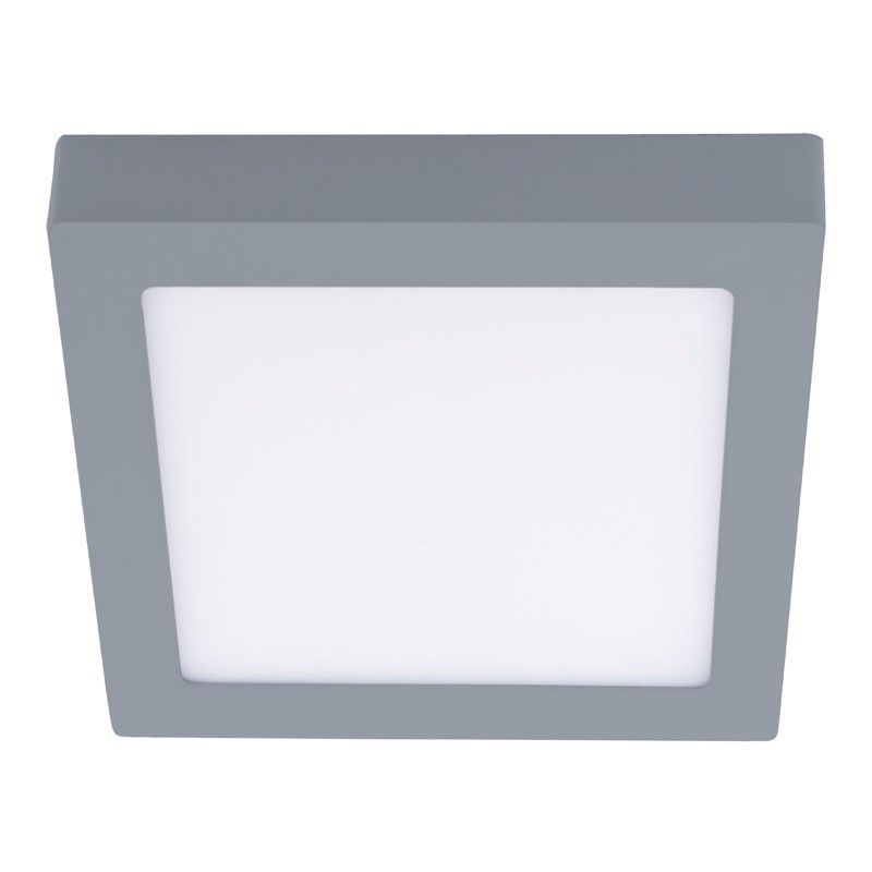 Plafon LED-6W 4000K Know grey square CRISTALREDORD 02-600-06-181