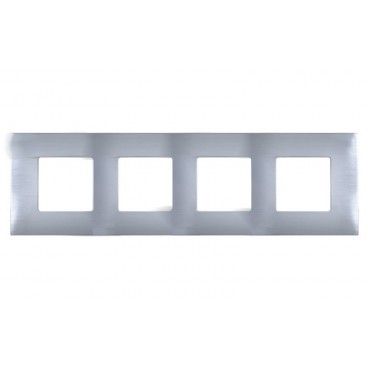 Funda intercambiable INOX 4 elementos Simon 27 PLAY 2700647-042