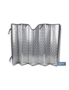 Aluminized sunshade laser effect with suction cups 70 x 150 cm