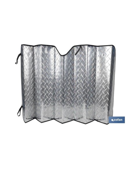 Parasol aluminisé effet laser avec ventouses 70 x 150 cm