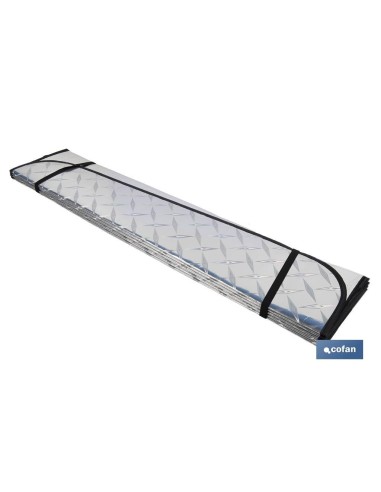 Parasol aluminisé effet laser avec ventouses 70 x 150 cm