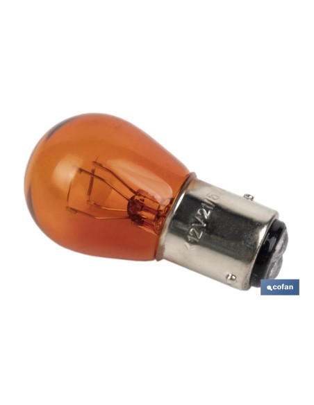 Lampada Cofán 2 Poli Ambra Decentrata P21/5W 12V