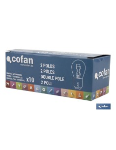 Lámpara Cofán 2 Polos Blanca Descentrada P21/5W 12V 2