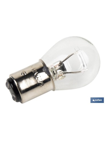 Cofán 2-polige weiße dezentrierte Lampe P21/5W 12V