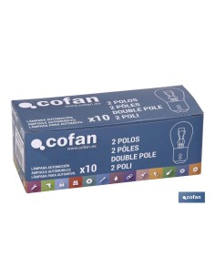 Confezione da 10 lampade P21/5W BAY15d 12V per auto e moto 2