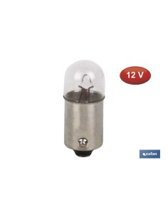 Pacote com 10 lâmpadas T4W BA9s 12V para carro, moto e trator