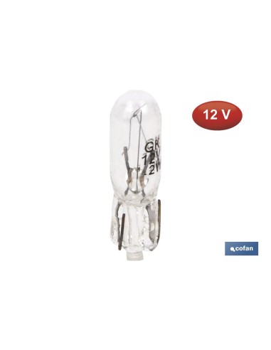 Pack of 10 W1.2-T5 12V Socketless Lamps