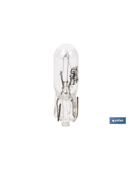 Pack of 10 W1.2-T5 12V Socketless Lamps