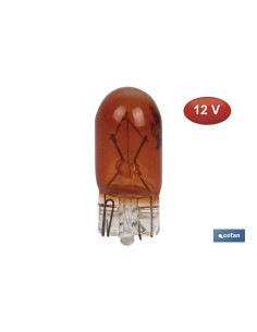 W5W 12V Amber Bulb for Car, Motorcycle, and Tractor