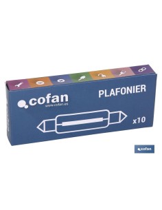 Pack 10 Lámpara Plafonier C5W 12V 11x44mm 2