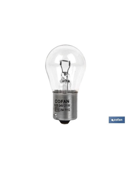 Pack de 10 unités LAMPE COFAN 1 POLO P21W 24V