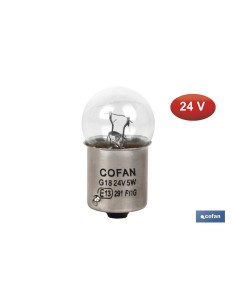 Pack mit 10 R5W BA15s 24V Pilotlampen