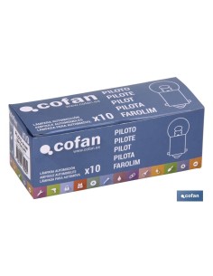 Pack de 10 unités LAMPE PILOTE R10W BA15s 24V 2
