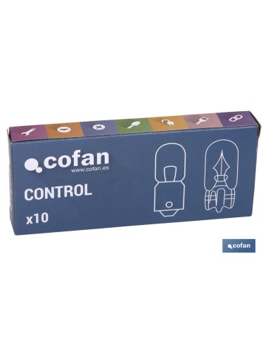 Pack of 10 Cofán Control T4 W (BA9s) 24 V Lamps