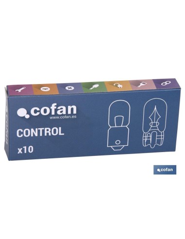 Pack de 10 unités lampe sans douille W1,2-T5 24V