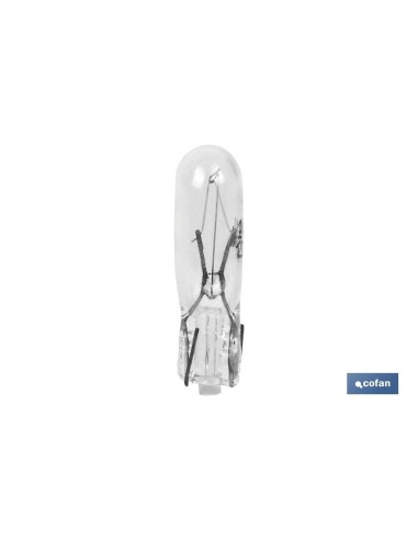 Pack de 10 unités lampe sans douille W1,2-T5 24V