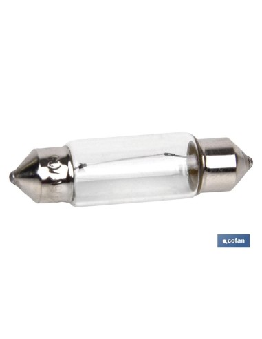 Pack 10 lámparas plafonier C5W 24V con cristal transparente