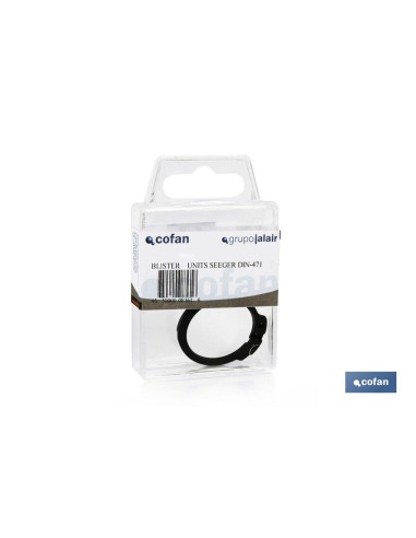 Pack mit 10 Seeger-Ringen DIN 471 A-18X1,2 für Außenwellen