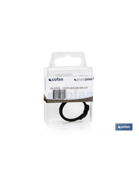 Pacchetto da 25 anelli Seeger DIN-471 per assi A-72x2,5 con alta resistenza