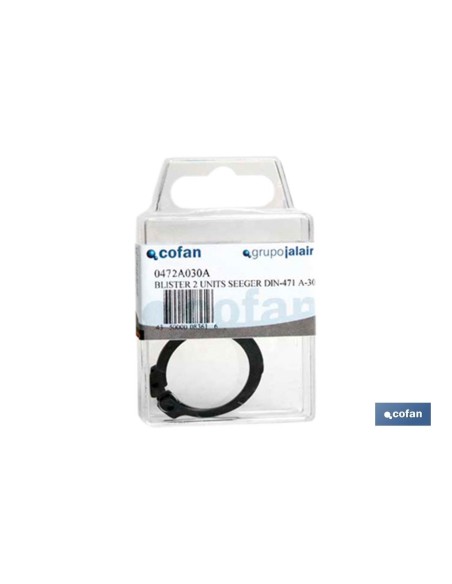 Pack mit 100 Seeger-Ringen DIN-472 J-31x1,2