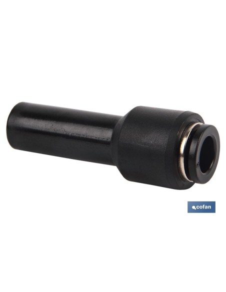 Pack mit 5 Kunststoffreduzierern 10/8 mm für Druckluft