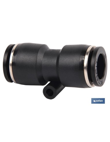 Pack of 10 T-6 Plastic Straight Quick Connectors for Compressed Air