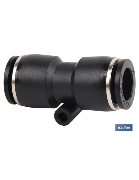 Pack of 10 T-6 Plastic Straight Quick Connectors for Compressed Air