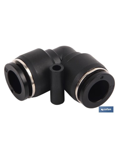 Pack of 10 quick coupling elbow plastic T-8