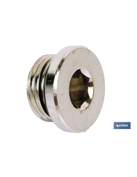 Pacote com 5 Tampões Allen Rosca Macho com O-ring R-1/4