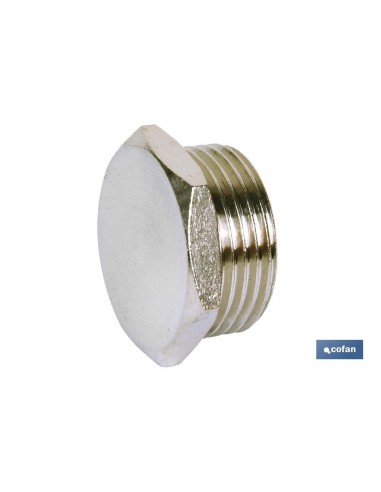 Pack de 5 bouchons hexagonaux filetage mâle R-1/2 pour circuits