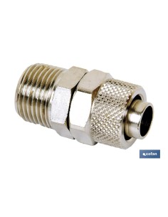 Pack 5 unidades recto macho cónico T10/8 - R1/4