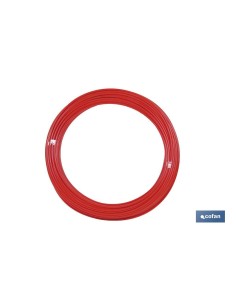 Pack of 100 units polyamide tube DIN-73378 red 4x6