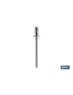 Pack mit 10 gewölbten Nieten 4x10 mm im Blister