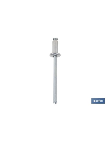 Pack de 250 remaches de aluminio normal 4 x 30 mm
