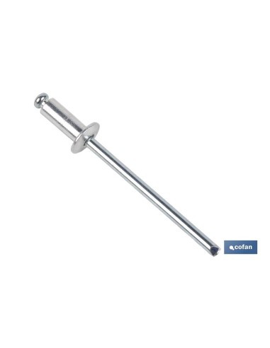 Pack de 250 remaches de aluminio normal 4 x 30 mm