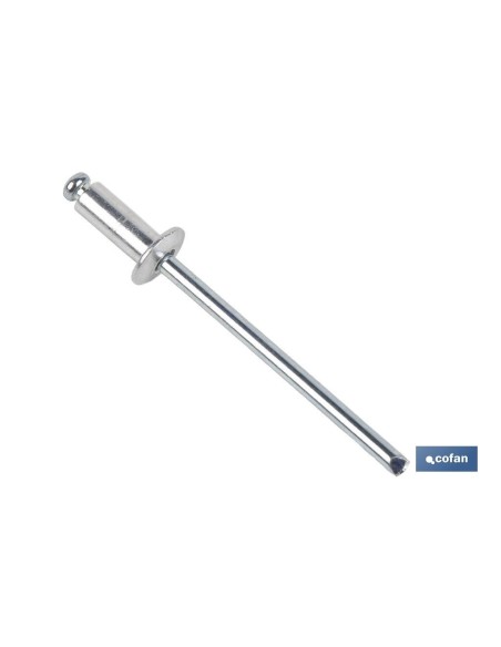 Pack de 250 remaches de aluminio normal 4 x 30 mm