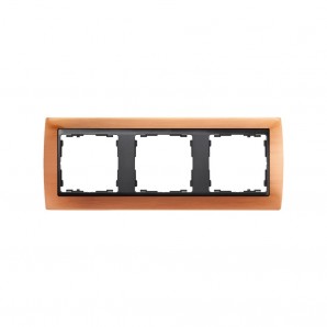 3 old frame elements copper graphite socket SIMON 82834-36
