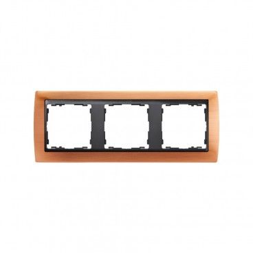 Moldura 3 elementos antigo soquete de cobre grafite SIMON 82 82834-36
