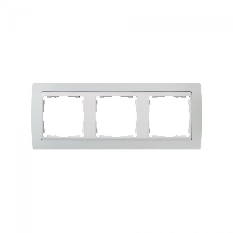 Moldura 3 elementos rodapé branco cinza SIMON 82 82631-33