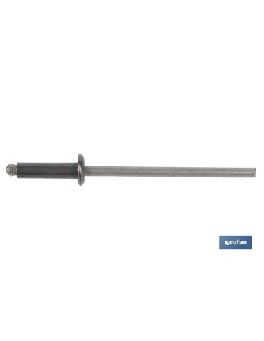 Pack mit 500 Edelstahl-Nieten A-2 4.8 x 8 mm