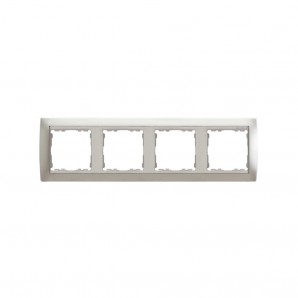 Matt Alurahmen 4 Elemente Aluminium-Basis SIMON 82.944-33