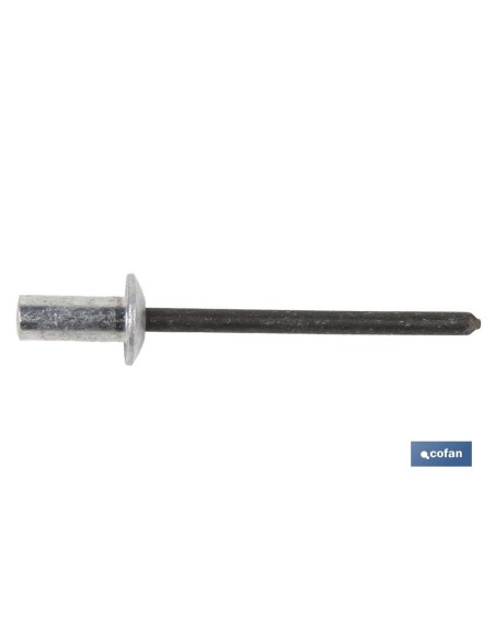 Pack de 1000 Rivets en Aluminium Étanches 4 x 8 mm