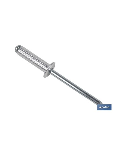 Pack of 1000 aluminum blind rivets 4 x 8 mm
