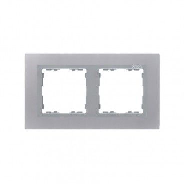 Moldura 2 elementos de alumínio SIMON 82 NATURE 82927-33